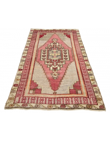 Vintage One Of A Kind Turkish Rug - 3`9" x 5`10"