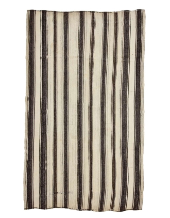 Striped Large Vintage Kilim Rug - 7`9" x 13`0"