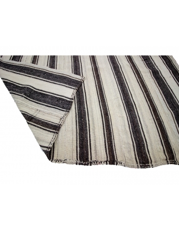 Striped Large Vintage Kilim Rug - 7`9" x 13`0"