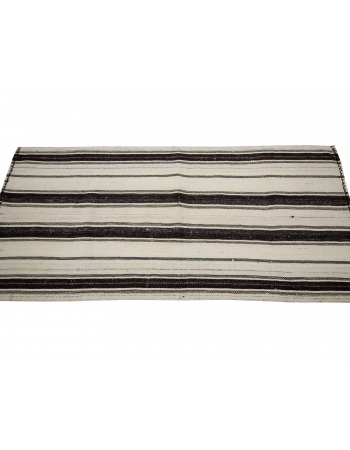 Striped Vintage Turkish Kilim Rug - 2`6" x 5`7"