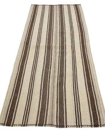 Natural Striped Vintage Kilim Rug - 2`8" x 5`11"