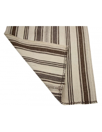 Natural Striped Vintage Kilim Rug - 2`8" x 5`11"