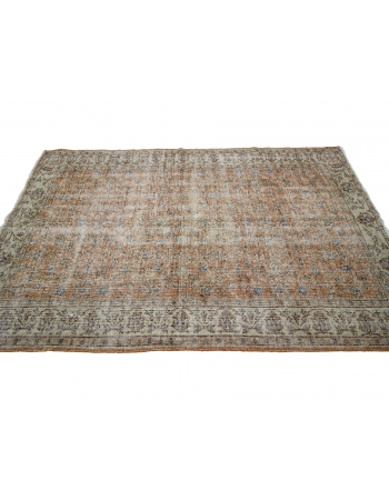 Distressed Vintage Turkish Rug - 5`3" x 8`6"