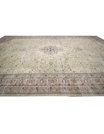 Oversized Vintage Turkish Oushak Rug - 13`2" x 23`9"