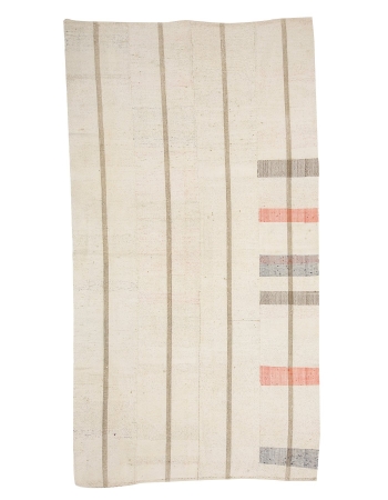 Vintage Modern Turkish Kilim Rug - 4`11" x 8`10"