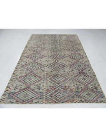 Vintage Turkish Art Deco Rug - 6`9" x 10`0"