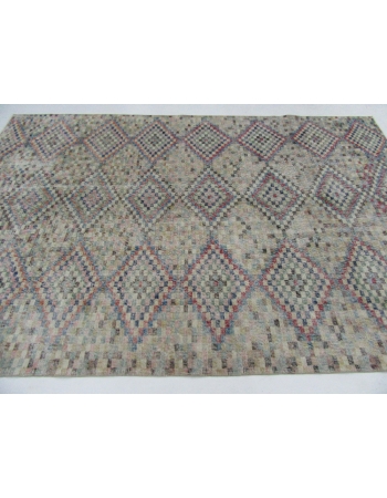 Vintage Turkish Art Deco Rug - 6`9" x 10`0"