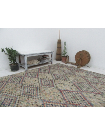 Vintage Turkish Art Deco Rug - 6`9" x 10`0"