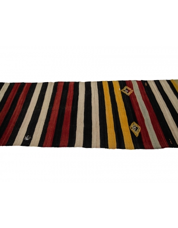 Striped Vintage Kilim Runner - 2`10" x 9`10"