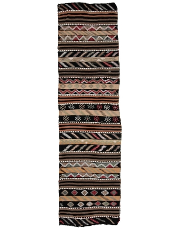 Handwoven Vintage Kilim Runner - 3`4" x 12`0"