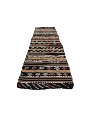 Handwoven Vintage Kilim Runner - 3`4" x 12`0"