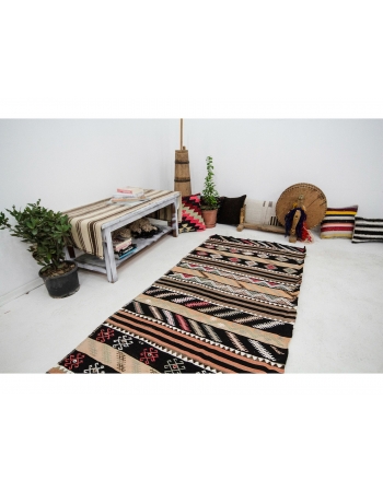 Handwoven Vintage Kilim Runner - 3`4" x 12`0"