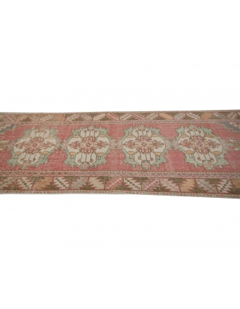 Vintage Worn Turkish Runner Rug - 2`9" x 9`6"