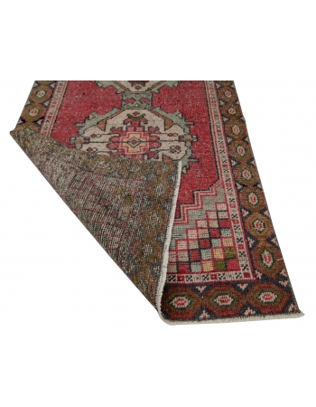 Vintage Turkish Decorative Runner Rug - 2`10" x 9`0"