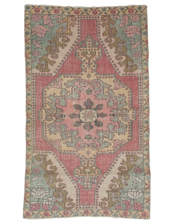 Decorative Turkish Area Rug - 4`2" x 7`3"