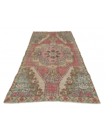 Decorative Turkish Area Rug - 4`2" x 7`3"