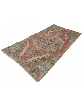 Decorative Turkish Area Rug - 4`2" x 7`3"