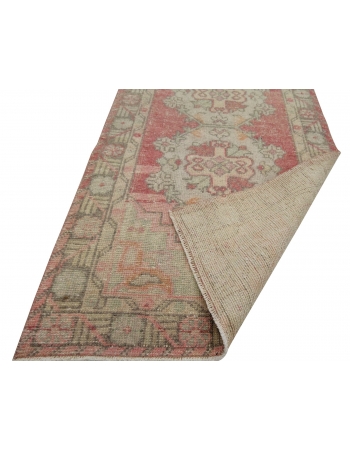 Distressed Vintage Turkish Runner Rug - 3`0" x 9`0"