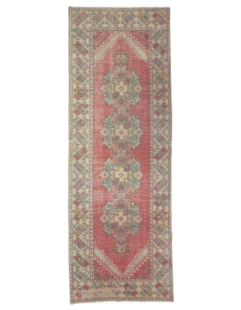 Vintage Decorative Konya Runner Rug - 3`3" x 9`2"