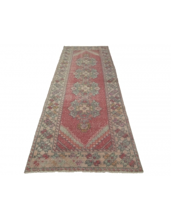 Vintage Decorative Konya Runner Rug - 3`3" x 9`2"