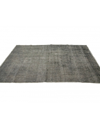 Vintage Gray Turkish Ovedyed Rug - 3`8" x 7`1"