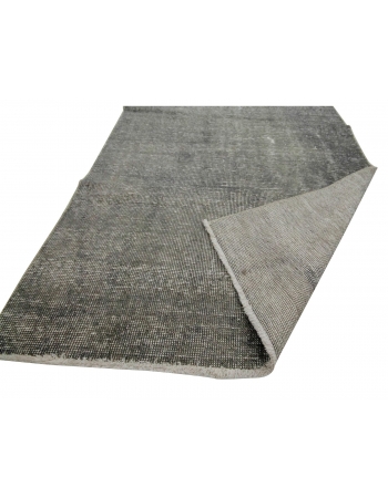 Vintage Gray Turkish Ovedyed Rug - 3`8" x 7`1"