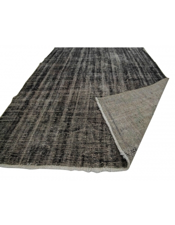 Gray Overdyed Vintage Turkish Carpet - 5`7" x 8`10"