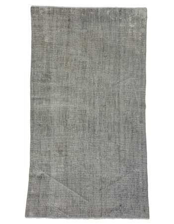 Light Gray Vintage Overdyed Rug - 5`0" x 9`0"