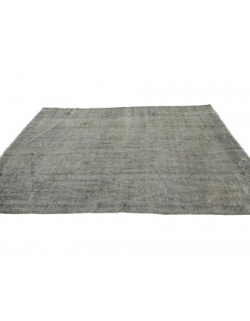 Light Gray Vintage Overdyed Rug - 5`0" x 9`0"