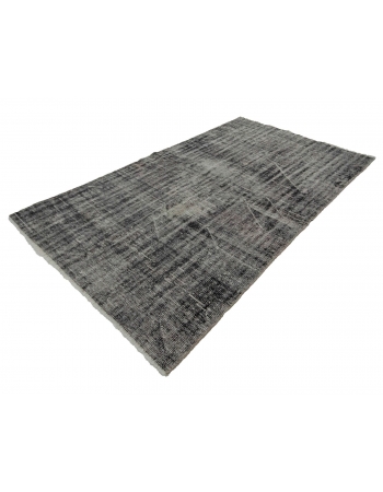 Gray Vintage Overdyed Turkish Rug - 5`0" x 7`7"