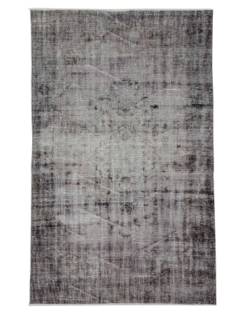 Gray Vintage Turkish Rug - 5`1" x 8`3"