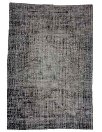 Large Gray Vintage Turkish Rug - 7`5" x 10`8"