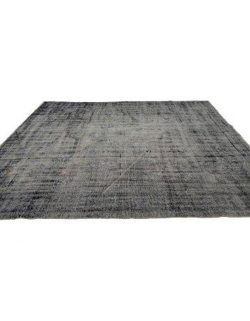 Large Gray Vintage Turkish Rug - 7`5" x 10`8"