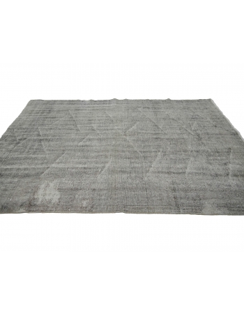 Silver Gray Vintage Turkish Rug - 5`4" x 8`10"