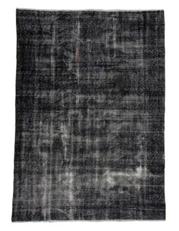 Gray Overdyed Vintage Turkish Carpet - 6`7" x 9`0"