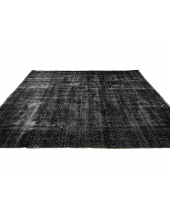 Gray Overdyed Vintage Turkish Carpet - 6`7" x 9`0"