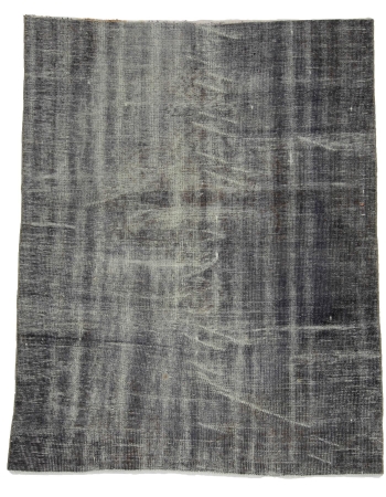 Gray Vintage Turkish Area Rug - 5`1" x 6`7"