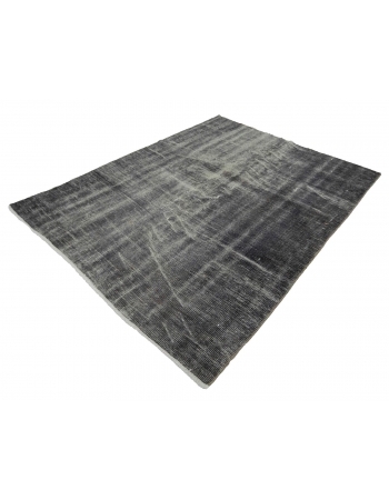 Gray Vintage Turkish Area Rug - 5`1" x 6`7"