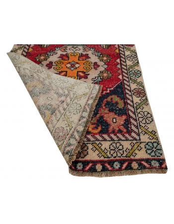 Vintage Decorative Turkish Runner Rug - 2`9" x 8`8"