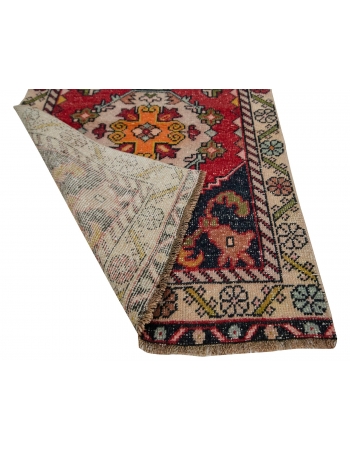 Vintage Decorative Turkish Runner Rug - 2`9" x 8`8"