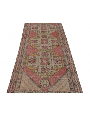 1960's Vintage Handknotted Turkish Runner - 2`9" x 8`10"