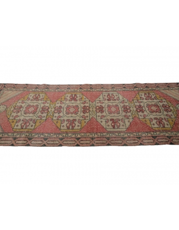 1960's Vintage Handknotted Turkish Runner - 2`9" x 8`10"