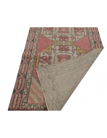 1960's Vintage Handknotted Turkish Runner - 2`9" x 8`10"