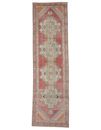 Vintage 1960's Turkish Runner Rug - 2`9" x 9`6"