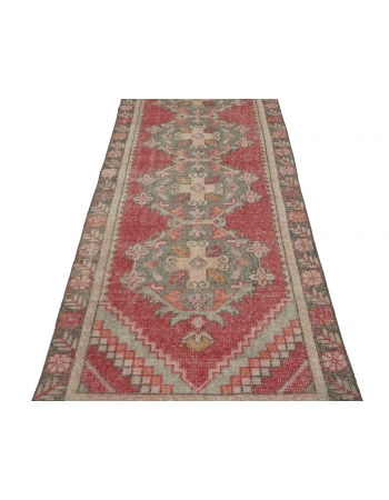 Vintage Decorative Turkish Konya Runner - 2`10" x 8`6"