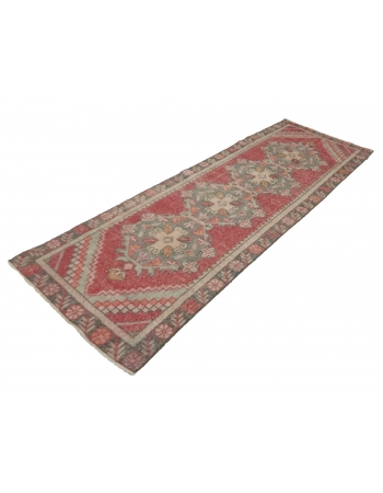 Vintage Decorative Turkish Konya Runner - 2`10" x 8`6"