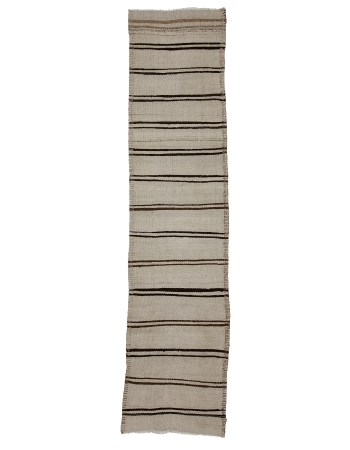 Vintage Natural Kilim Runner - 2`6" x 10`6"