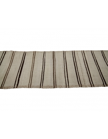 Vintage Natural Kilim Runner - 2`6" x 10`6"