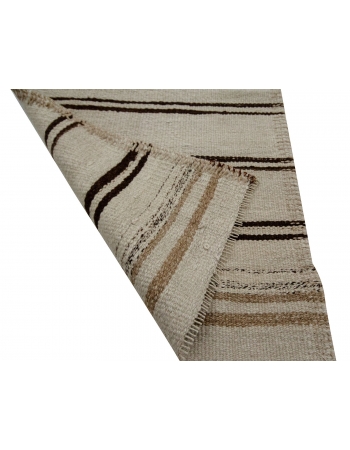 Vintage Natural Kilim Runner - 2`6" x 10`6"