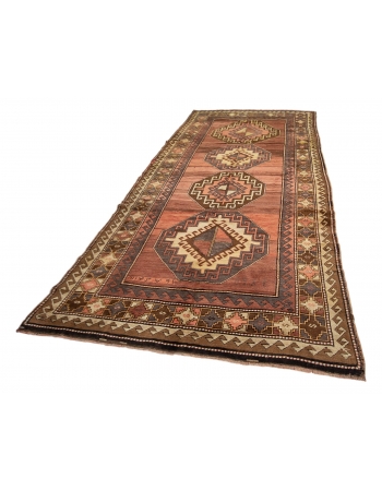 Vintage Turkish Wool Kars Rug - 5`7" x 11`10"